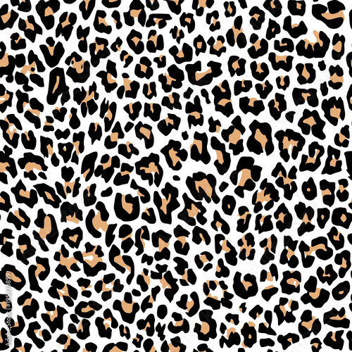 leopard pattern texture repeating seamless orange black fur print skin