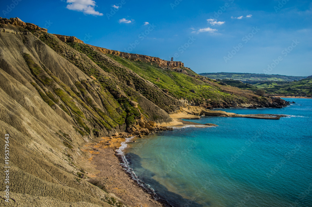 Fototapeta premium Għajn Tuffieħa Bay, Malta