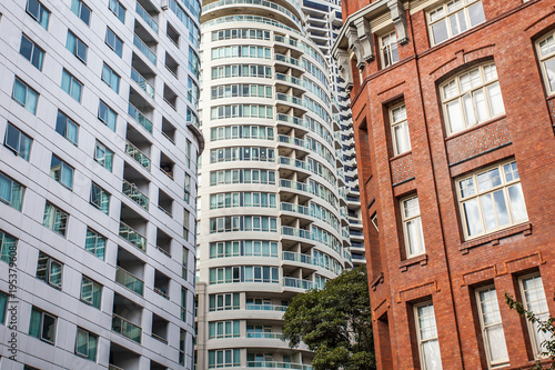 Photography hifg rise facades in Sydney Australia