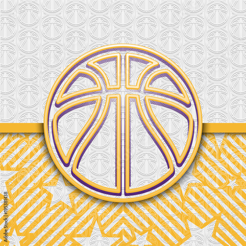 Modern basketball background ball pattern vector sport illustration