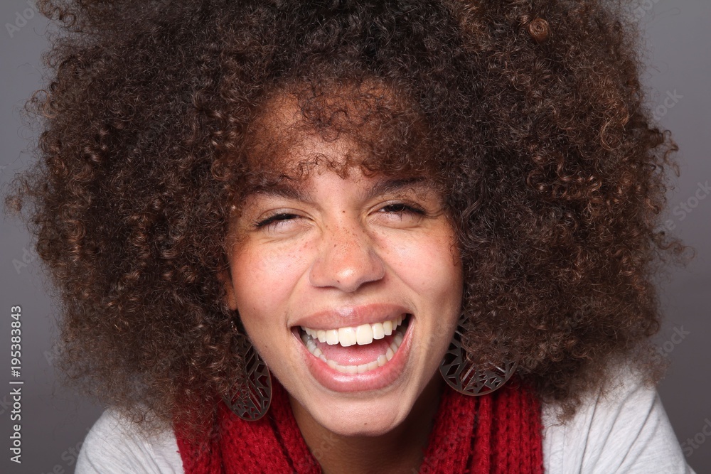 Afro woman Afro woman