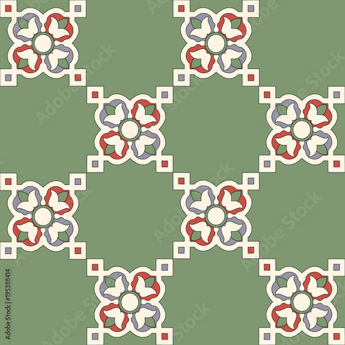 Vector Background Pattern. Element of design. Art nouveau pattern. Geometric ornament