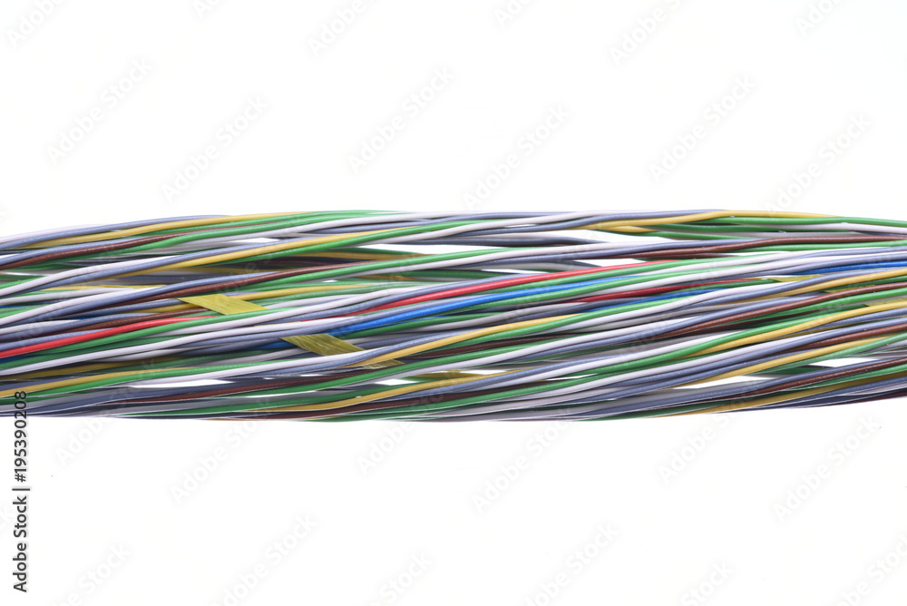 Cable wire isolated on white background Cable wire isolated on white background