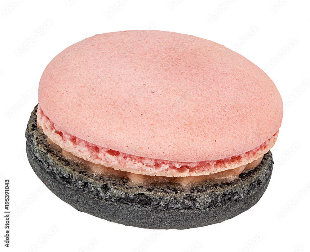 Macaron blueberry blackberry raspberry isolated on white background with clipping path Macaron blueberry blackberry raspberry isolated on white background with clipping path