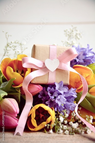 Grußkarte - Frühling Blumen...