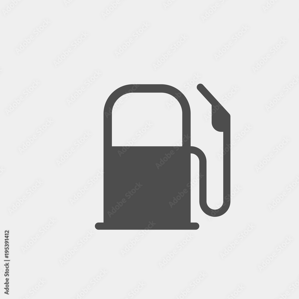 Gas station flat vector icon Gas station flat vector icon