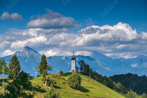 St. Primoz church in the Mountains