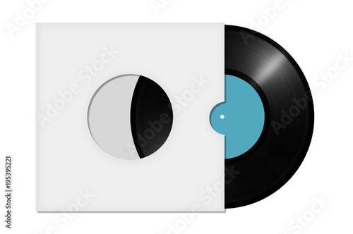 vinyl record in an envelope