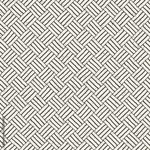 Hand drawn seamless repeating pattern with lines tiling. Grungy freehand background texture.