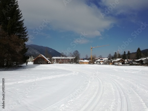 cross country skiing track in Ruhpolding