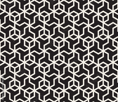 Vector seamless pattern. Modern stylish abstract texture. Repeating geometric tiles from striped elements i