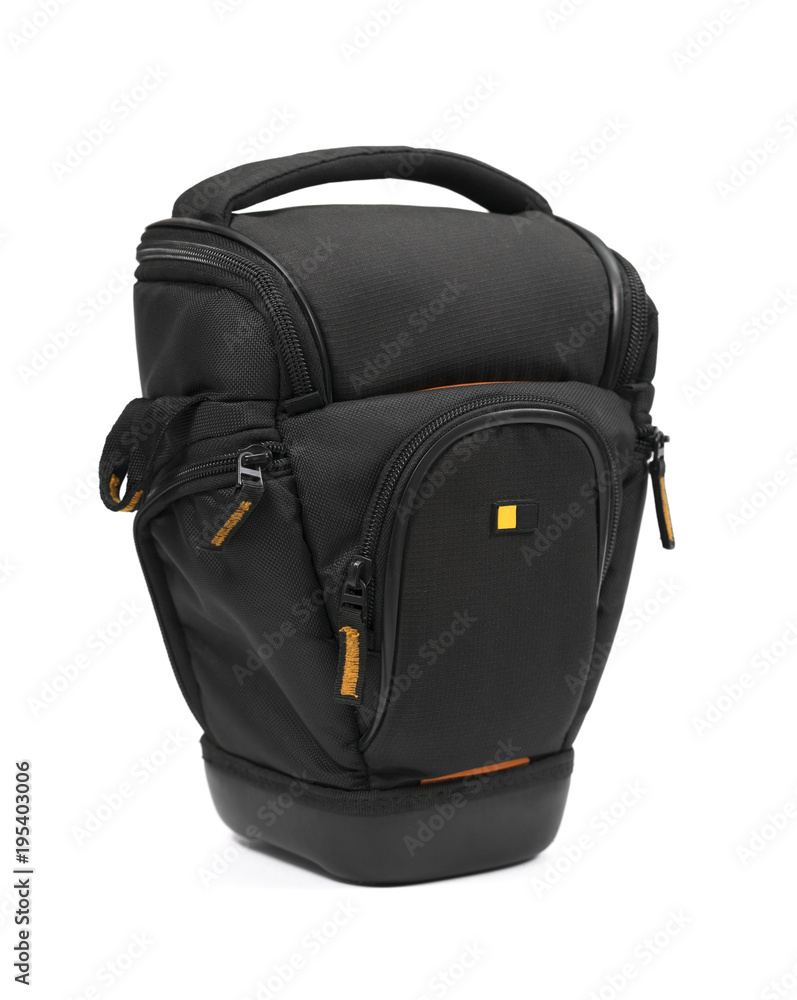 Fototapeta premium bag from photo camera on white background