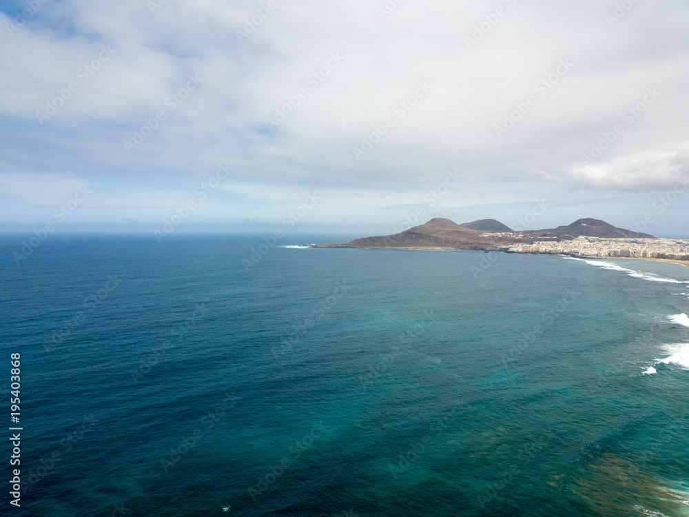 beautiful air views in Canarian islands beautiful air views in Canarian islands