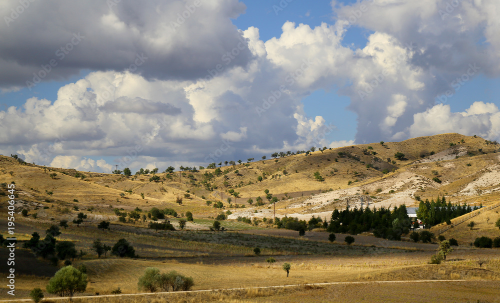 Fototapeta premium paved road in Turkey