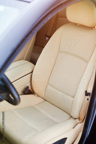 Modern brown driver car seat © PixieMe