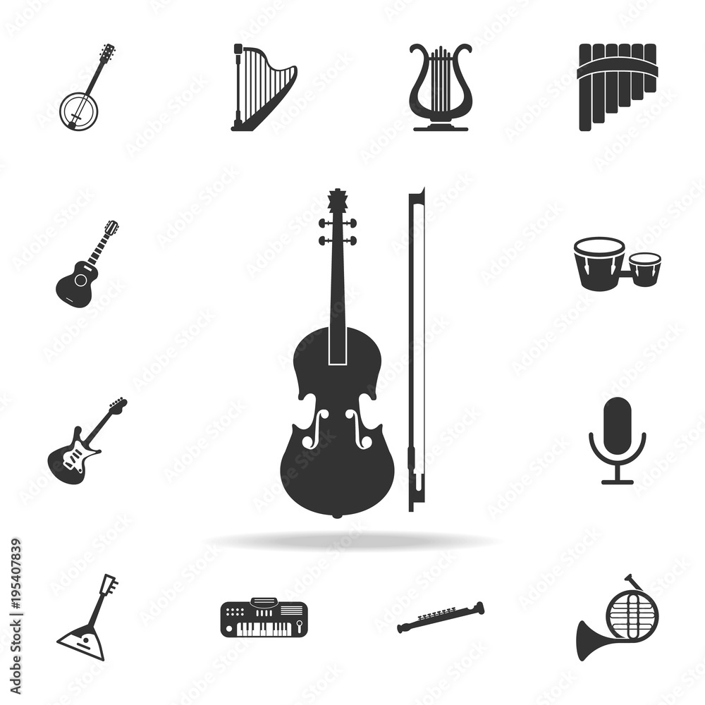 Obraz premium Microphone Icon. Detailed set icons of Music instrument element icons. Premium quality graphic design. One of the collection icons for websites, web design, mobile app