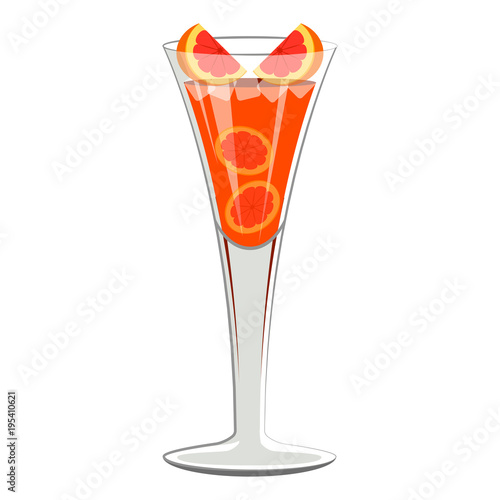 Orange cocktail with orange slices