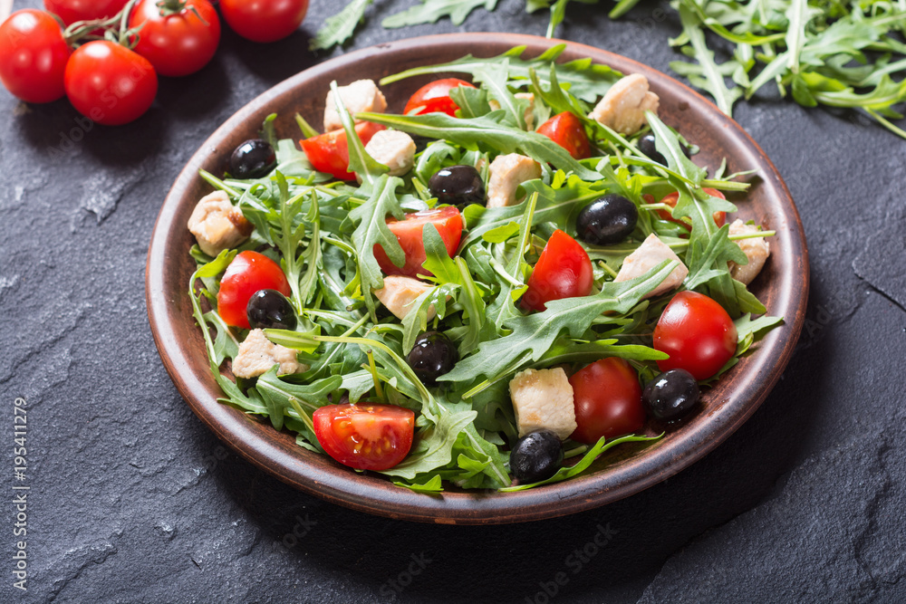 Salad with arugula Salad with arugula