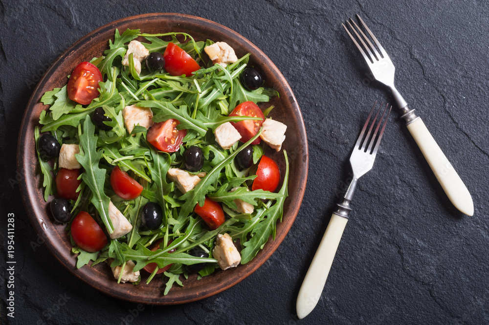 Salad with arugula Salad with arugula