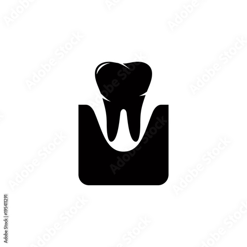 tooth and gum icon. Elements of dental icon. Premium quality graphic design. Signs and symbol collection icon for websites, web design, mobile app, info graphics