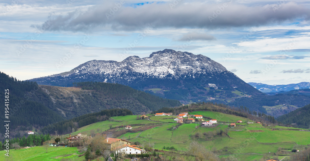 Typical Basque views, Valle de Aramaio, Spain