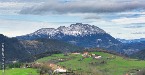 Typical Basque views, Valle de Aramaio, Spain