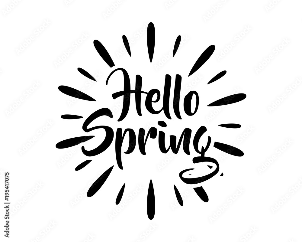 Obraz premium spring typography typographic creative writing text image icon 1