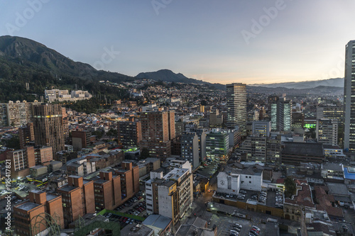 Vista panorámica de Bogotá