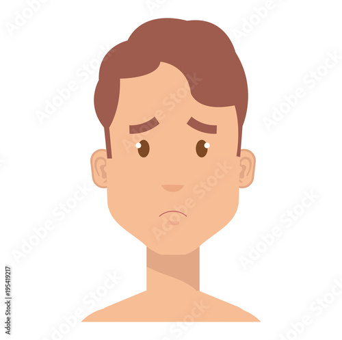 young man shirtless avatar character