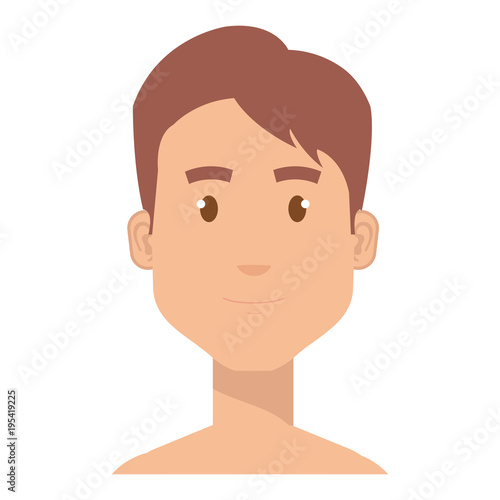 young man shirtless avatar character