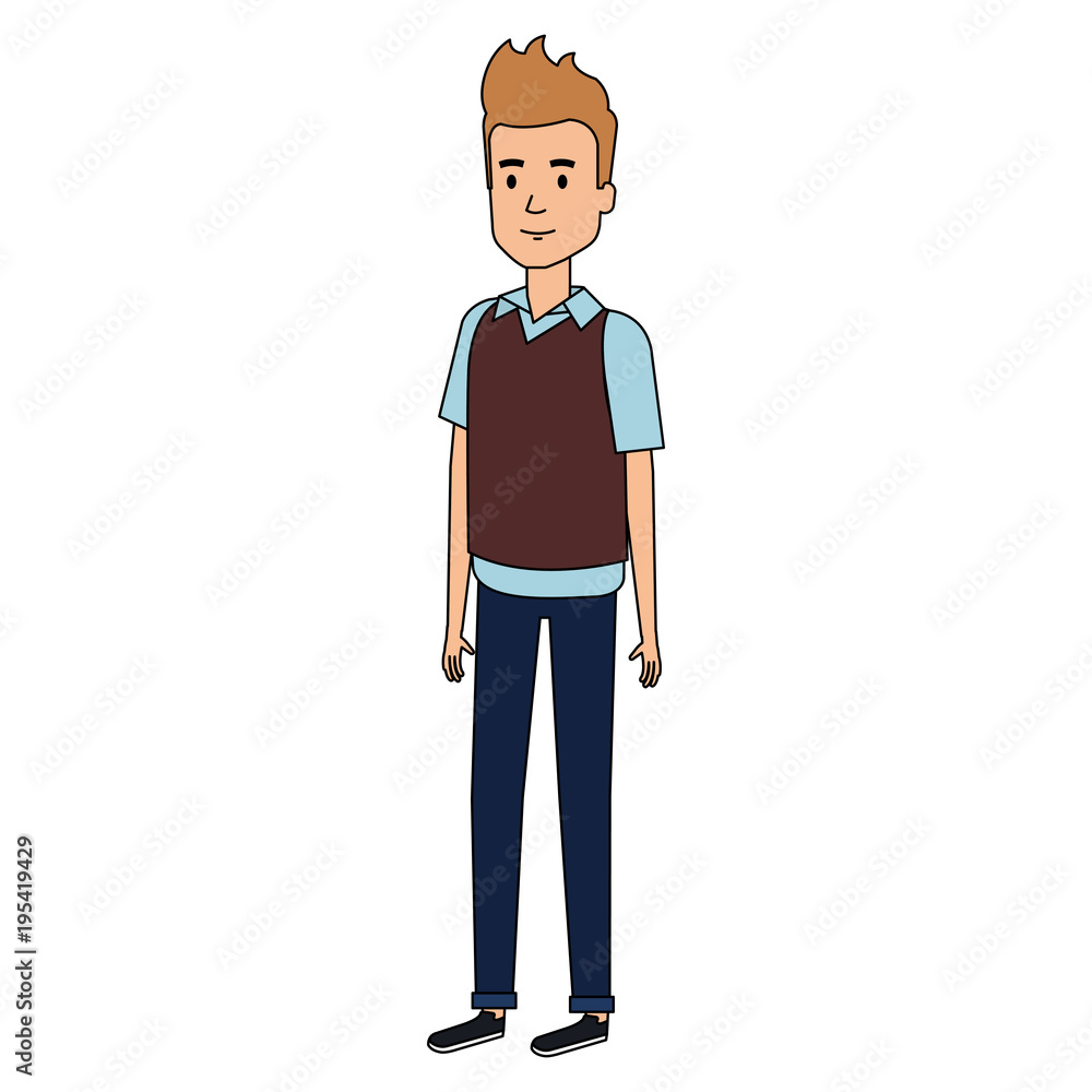 young man model avatar character