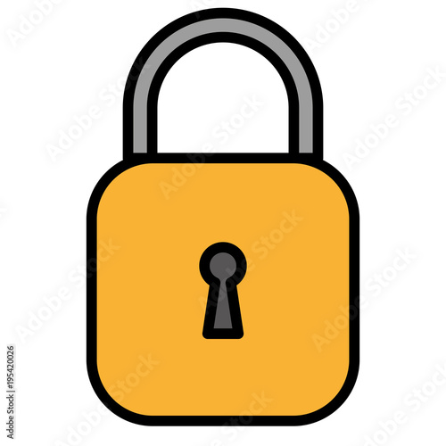 safe secure padlock icon