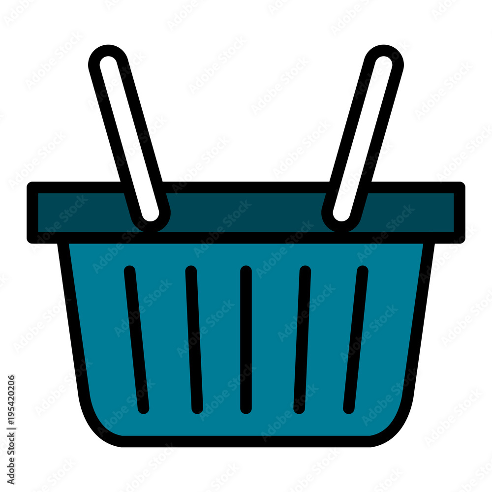 shopping basket isolated icon shopping basket isolated icon