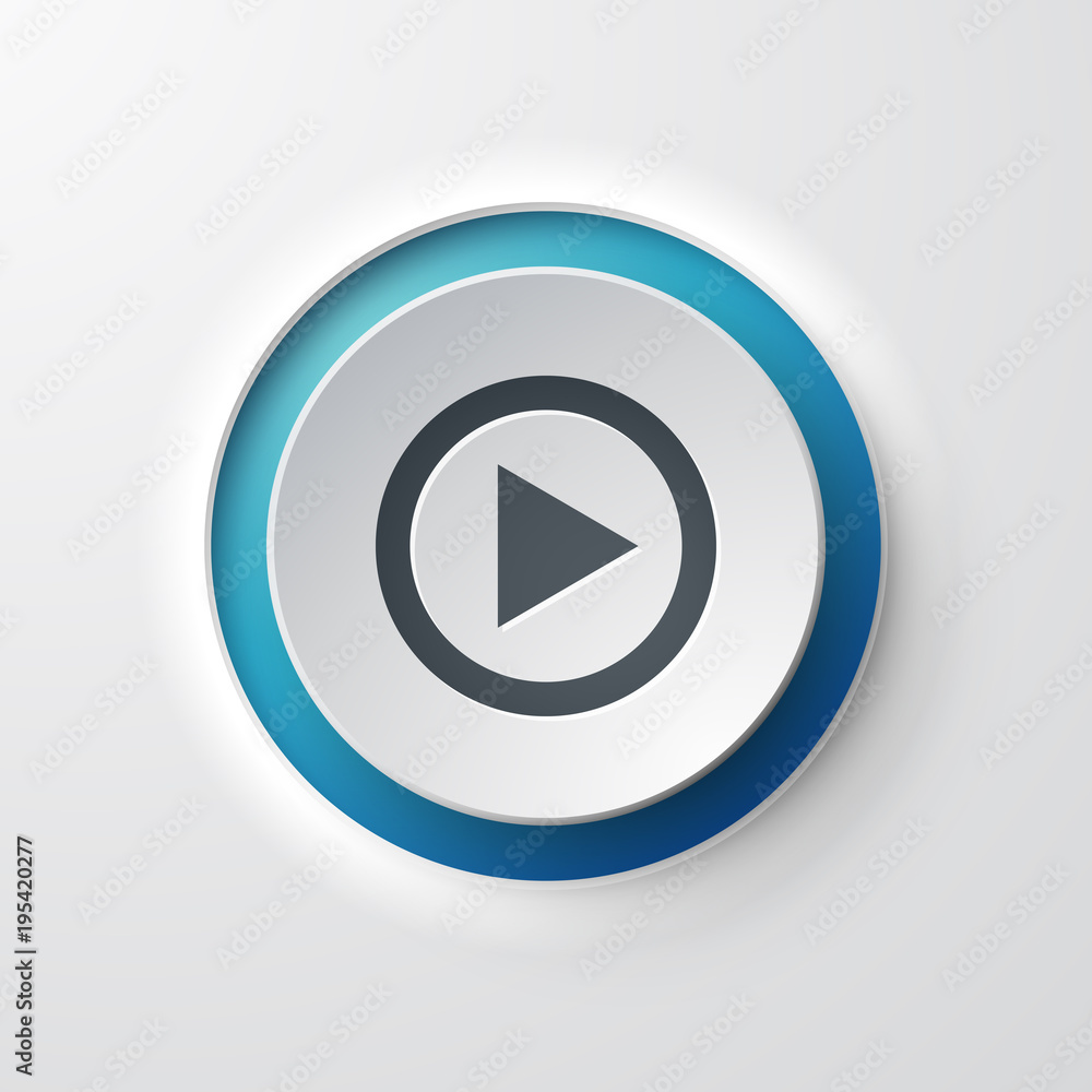 icône bouton Lecture Musique Vidéo