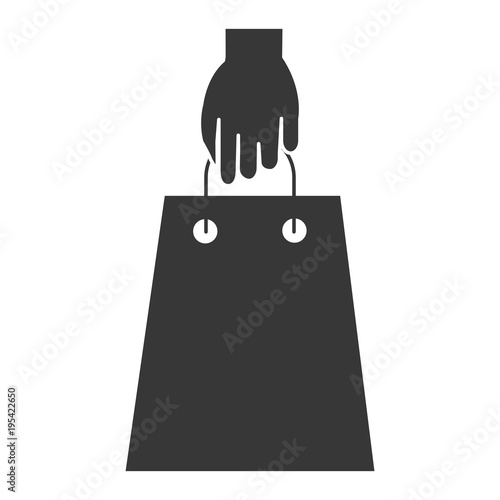 buyer hand with shopping bag