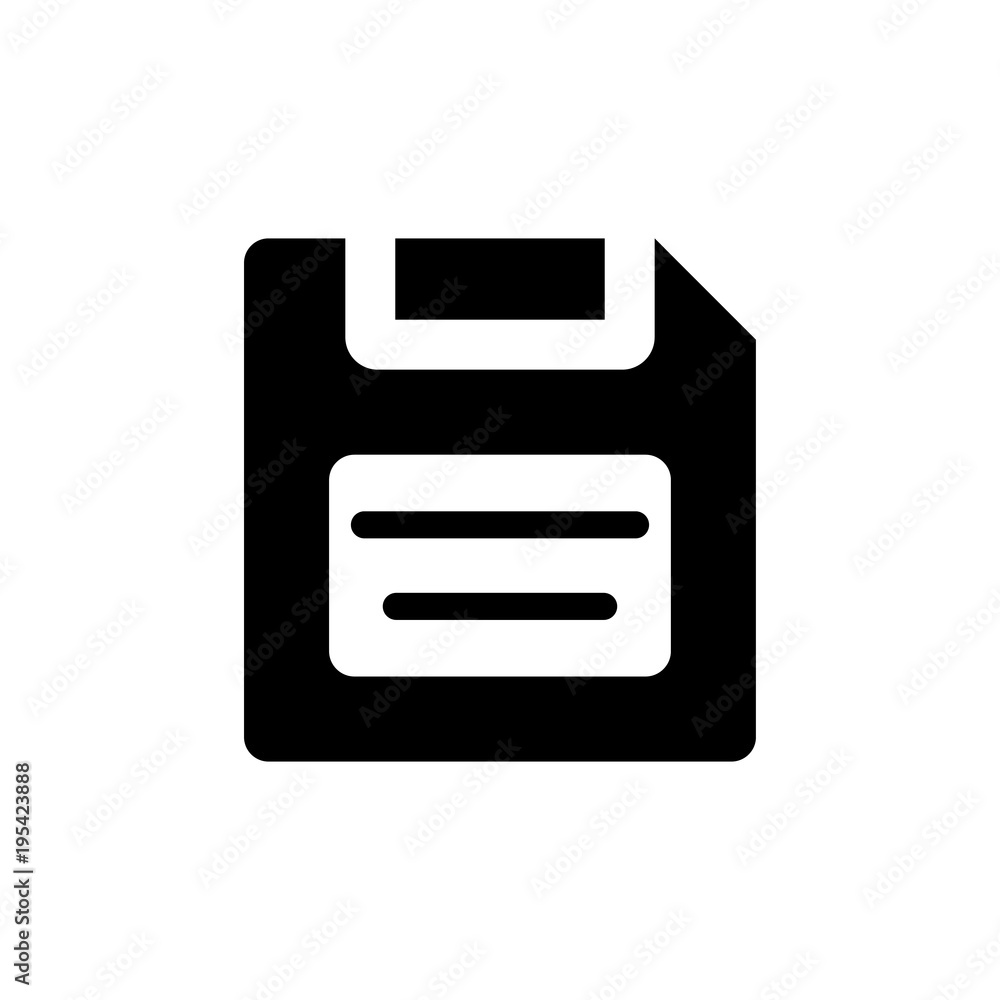 Floppy disk sign vector icon Floppy disk sign vector icon