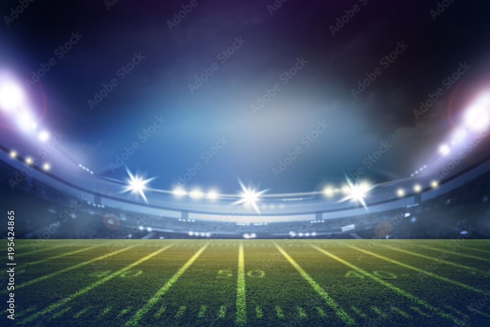 american football stadium 3D