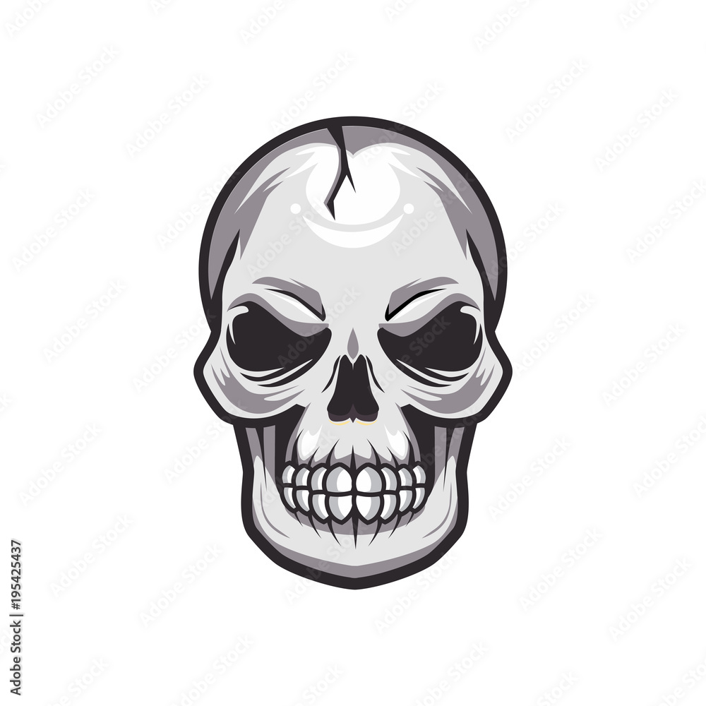 Fototapeta premium Skull Edition Vector Illustration