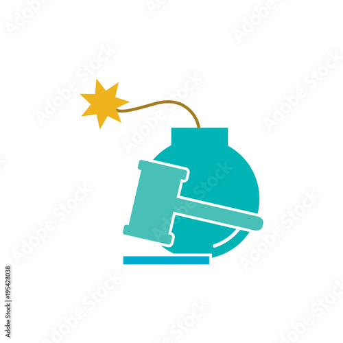 Law Bomb Logo Icon Design