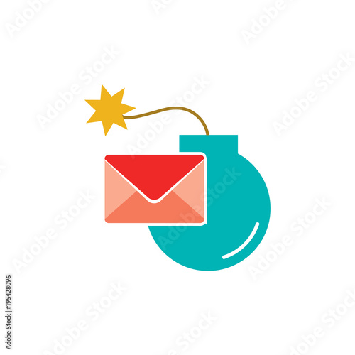 Mail Bomb Logo Icon Design