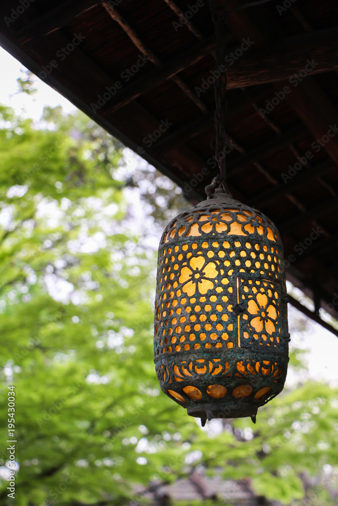 Lantern with blurring background