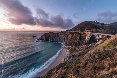 Bixby Creek Bridge at Dusk