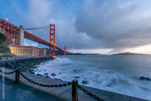 Storm over Fort Point at Dawn