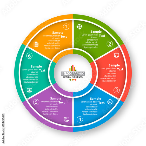 Abstract 3D Paper Infographics