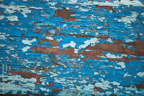 Foto Wooden texture with irradiated old paint