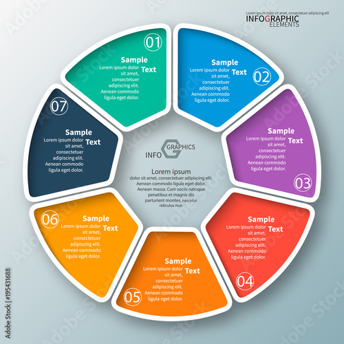 Abstract 3D Paper Infographics