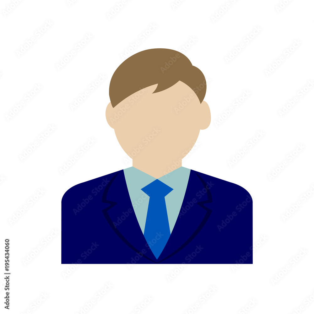 business man avatar illustration