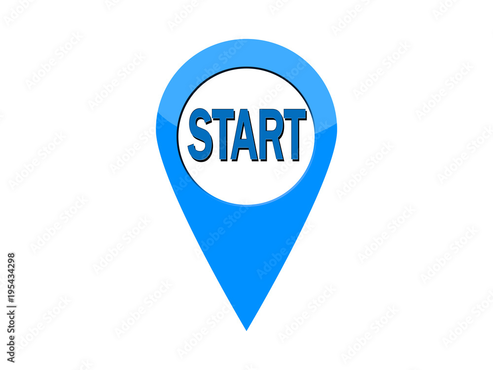 Start blue pointer Start blue pointer