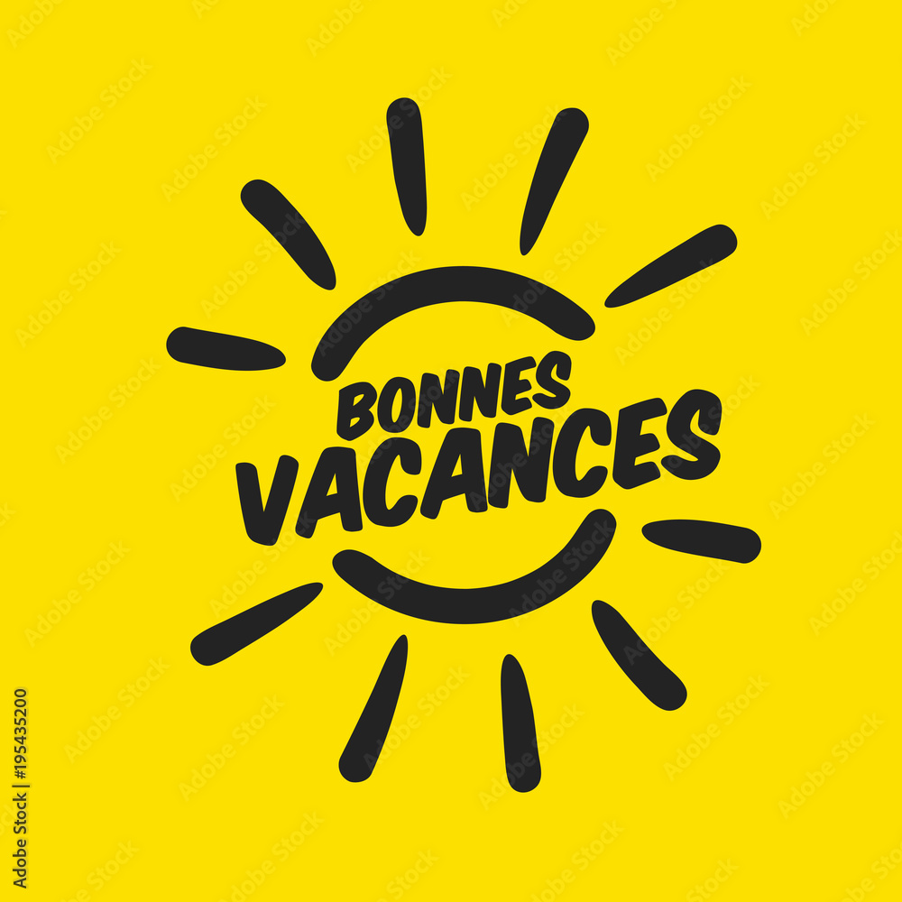 Fototapeta premium bonnes vacances, carte