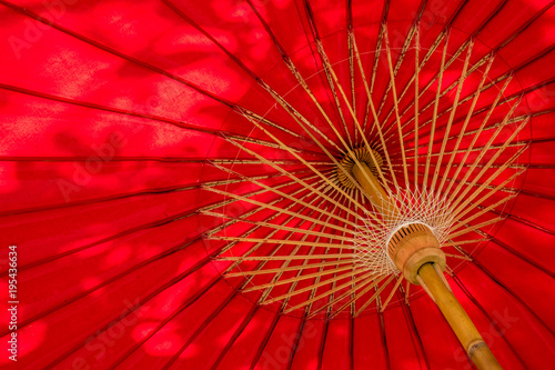 Red umbrella texture or background